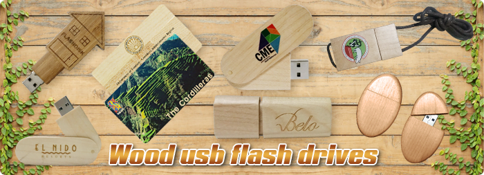Wood USB Flash Drive banner