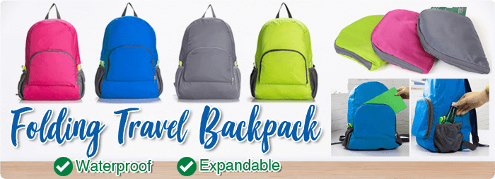 folding travel backpack